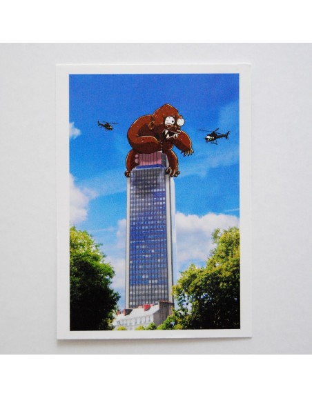 carte postale King Kong j'aime Nantes