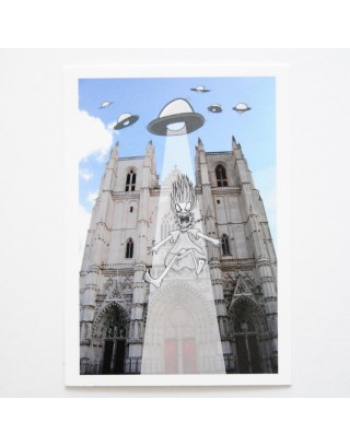 carte postale Jesus j'aime Nantes