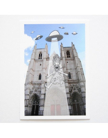 carte postale Jesus j'aime Nantes